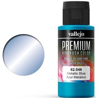 Vallejo Premium Metallic Blue 60ml Premium Airbrush Color - Metallic