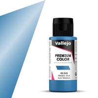 Vallejo Premium Metallic Blue 60ml Premium Airbrush Color - Metallic