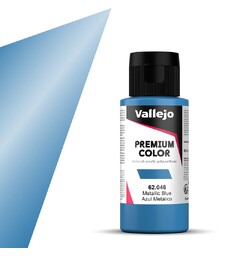 Vallejo Premium Metallic Blue 60ml Premium Airbrush Color - Metallic