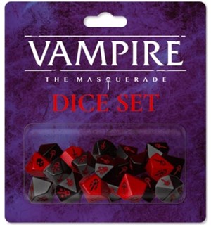 Vampire Masquerade RPG Dice Set 5th Edition - Terningsett 