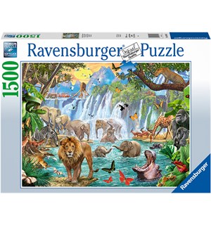 Waterfall Safari 1500 biter Puslespill Ravensburger Puzzle 