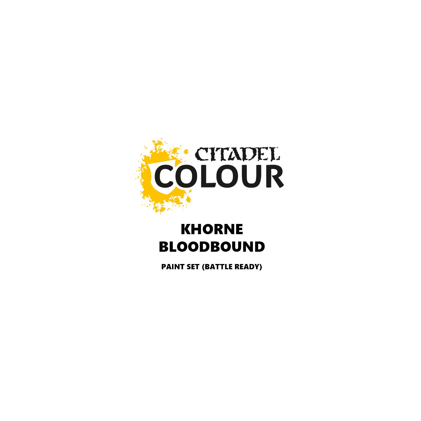Khorne Bloodbound Paint Set Battle Ready Paint Set for din hær
