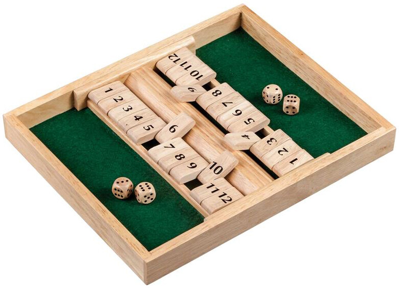 Shut the Box 12er - 2 spiller variant