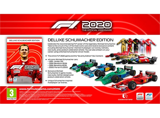 F1 2020 Deluxe Schumacher Edition PS4 3 DAGER EARLY ACCESS ...