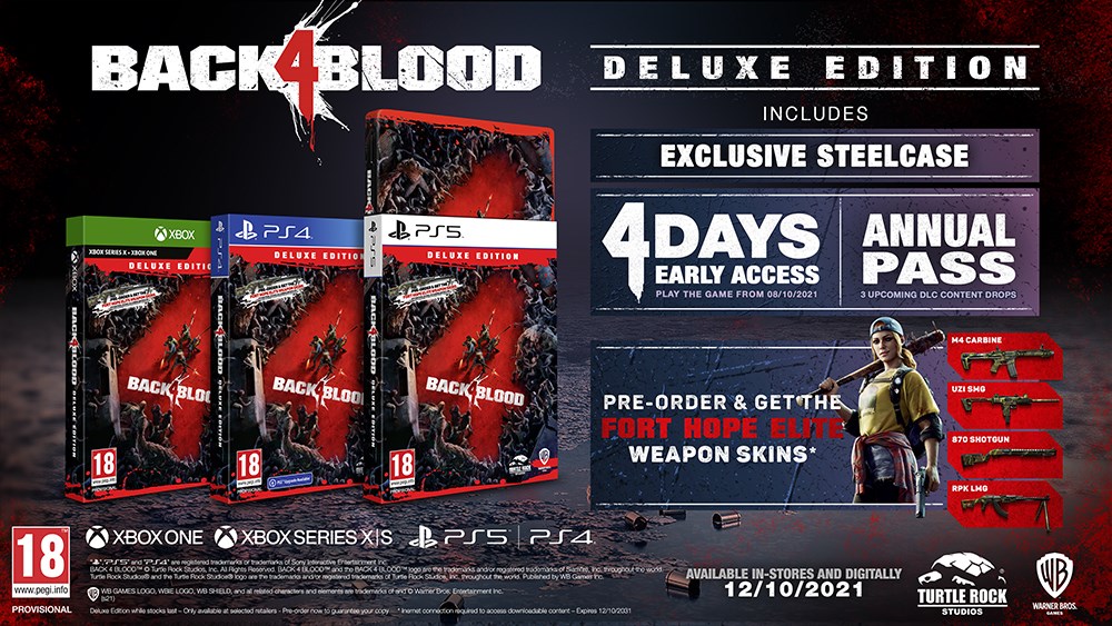 Back 4 Blood Deluxe Edition PS5 4 dager Early Access + DLC innhold ...