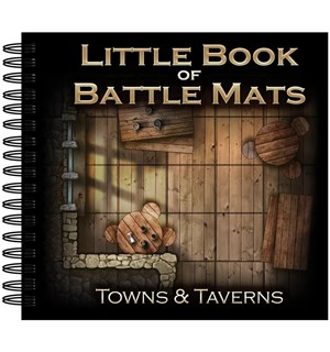 Book Of BattleMats LITTLE TOWNS/TAVERNS Spiralinnbundet - 2,5 cm rutenett 