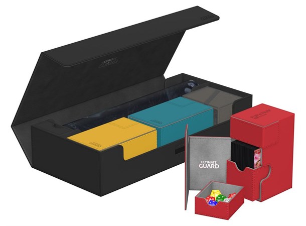 CardBox Superhive Monocolor 550+ Svart Ultimate Guard XenoSkin