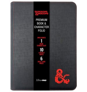 D&D Book & Character Folio Premium Dungeons & Dragons - Med glidelås 