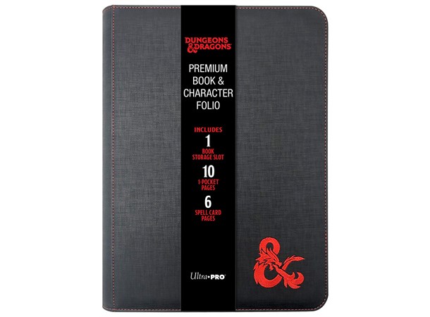 D&D Book & Character Folio Premium Dungeons & Dragons - Med glidelås