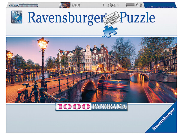Evening in Amsterdam 1000 biter Puslespill Ravensburger Puzzle Panorama