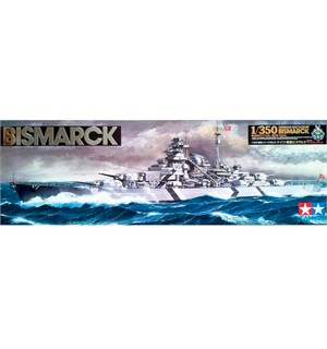 German Battleship Bismarck Tamiya 1:350 Byggesett 
