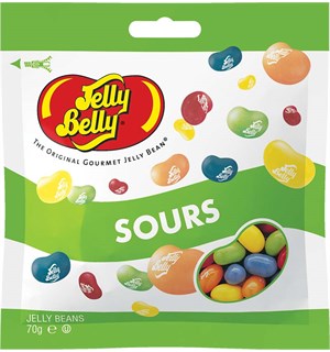 Jelly Belly Sours Gelebønner 70g Gelebønner med herlig fruktsmak 