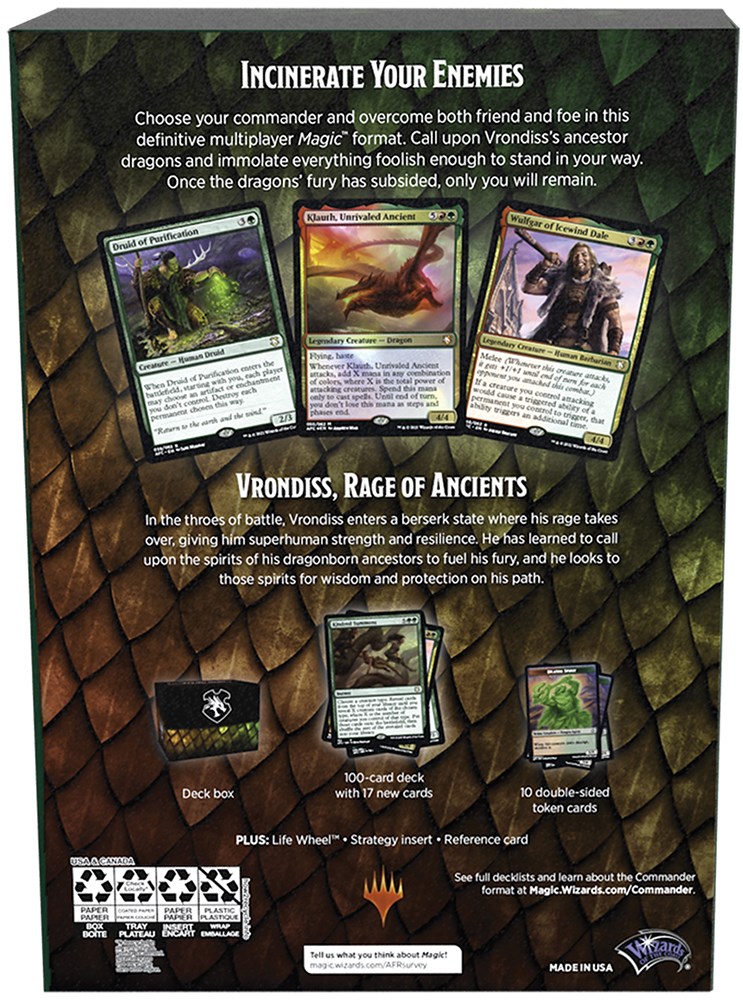 Magic Realms Commander Draconi Commander Deck Draconic Rage
