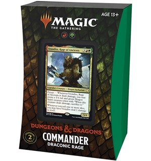 Magic Forgotten Realms Commander Draconi Commander Deck - Draconic Rage 