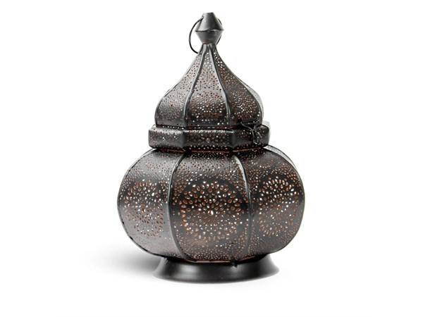 Marokkansk Lykt - Vintage Design 25cm Lanterne til Telys - Meget dekorativ