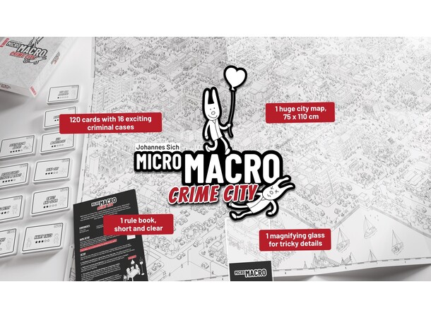 MicroMacro Crime City 1 Brettspill Norsk utgave