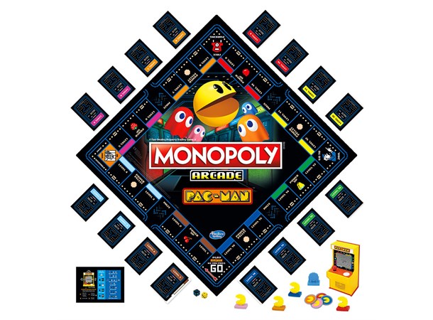 Monopoly Arcade Pac-Man Brettspill Inkluderer arkademaskin m/ Pac-Man!