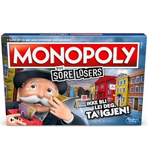 Monopoly For Sore Losers Brettspill Norsk utgave 