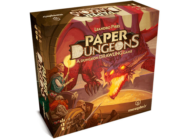 Paper Dungeons Brädspel A Dungeon Scrawler Game 