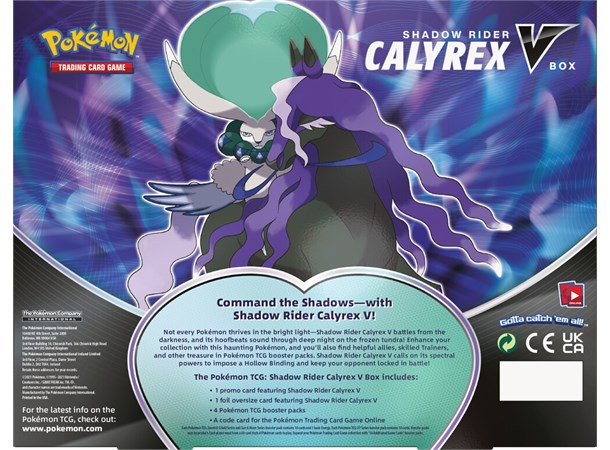Pokemon Shadow Rider Calyrex V Box