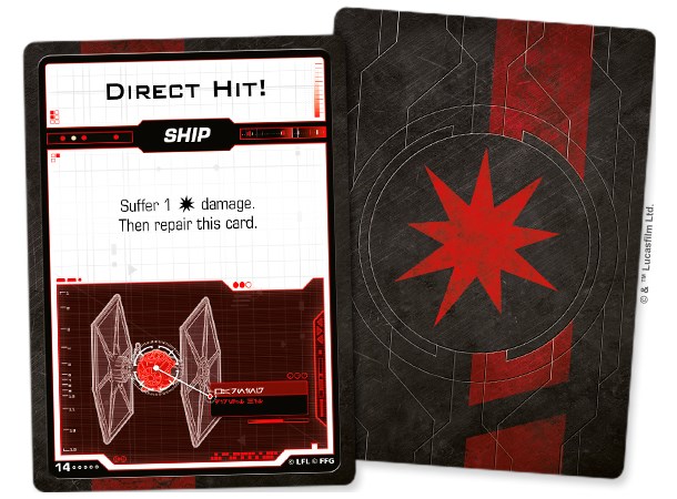 Star Wars X-Wing First Order Deck Damage Deck til X-Wing Second Edition