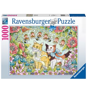 Søte katter 1000 biter Puslespill Ravensburger Puzzle 