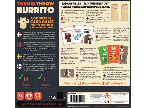 Throw Throw Burrito Brettspill - Norsk 