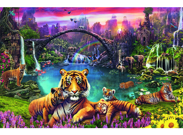 Tigers in Paradise 3000 biter Puslespill Ravensburger Puzzle