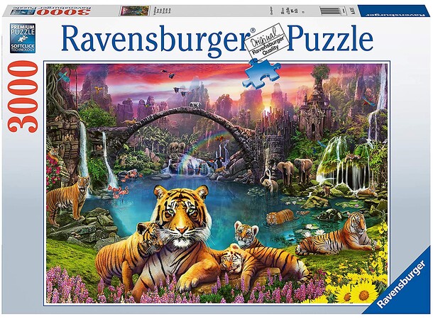Tigers in Paradise 3000 biter Puslespill Ravensburger Puzzle