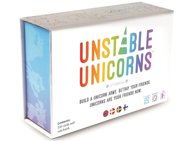 Unstable Unicorns Brädspel Svensk utgåva 