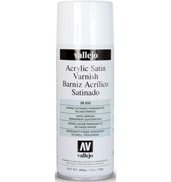 Vallejo Acrylic Satin Varnish 400ml Satin/Semi-matt Klarlack Sprayburk