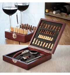 Vin og sjakksett - 37 deler