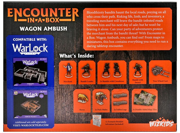 Warlock Tiles Encounter Wagon Ambush Encounter in a Box 
