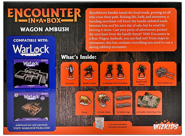 Warlock Tiles Encounter Wagon Ambush Encounter in a Box