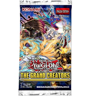 Yu Gi Oh Grand Creators Booster 7 kort per pakke 
