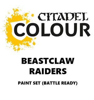 Beastclaw Raiders Paint Set Battle Ready Paint Set for din hær 