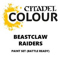 Beastclaw Raiders Paint Set Battle Ready Paint Set for din hær