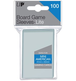 Brettspill Kortbeskyttere x100 41x63mm Lite Mini American Board Game Sleeves 