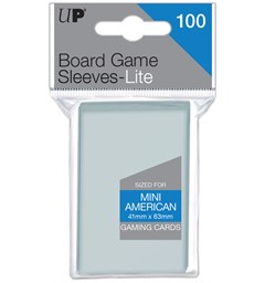 Brettspill Kortbeskyttere x100 41x63mm Lite Mini American Board Game Sleeves