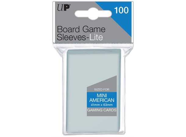 Brettspill Kortbeskyttere x100 41x63mm Lite Mini American Board Game Sleeves