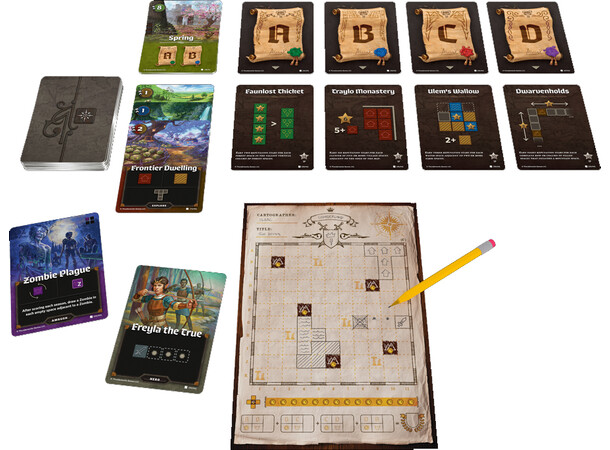 Cartographers Heroes Brädspel 