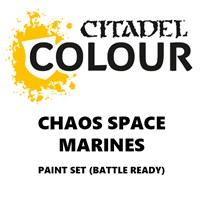 Chaos Space Marines Paint Set Battle Ready Paint Set for din hær