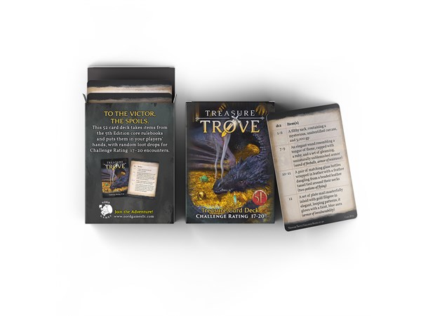 D&D Treasure Trove Deck CR 17-20 Dungeons & Dragons - 52 kort