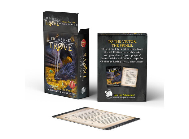D&D Treasure Trove Deck CR 17-20 Dungeons & Dragons - 52 kort 
