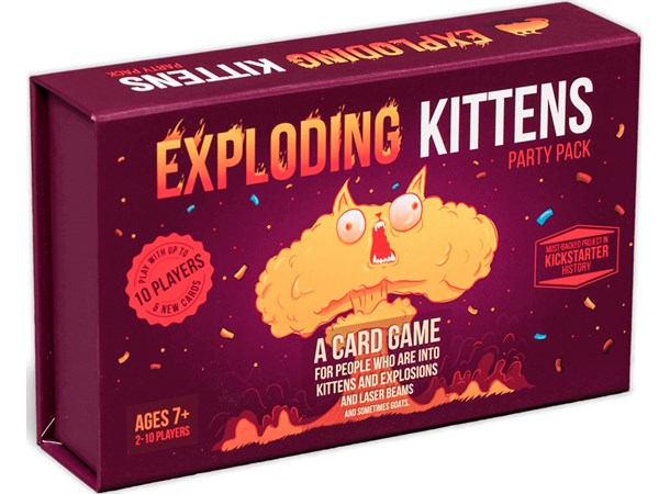 Exploding Kittens Party Pack - Norsk Opptil 10 spillere