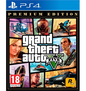 Grand Theft Auto 5 Premium Edition PS4 GTA 5/GTA V med GTA Online innhold 