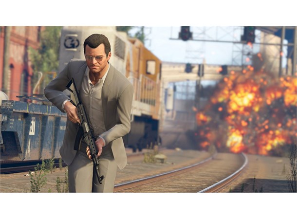 Grand Theft Auto 5 Premium Edition PS4 GTA 5/GTA V med GTA Online innhold