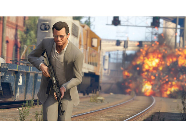 Grand Theft Auto 5 Premium Edition PS4 GTA 5/GTA V med GTA Online innhold 