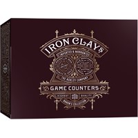 Iron Clays Mynter 200 Sjetonger m/ verdi Luxury Game Counters Retail Edition