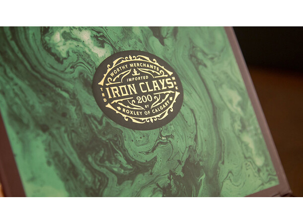 Iron Clays Mynter 200 Sjetonger m/verdi Luxury Game Counters Retail Edition 